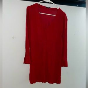 Madewell orange shirt or mini dress